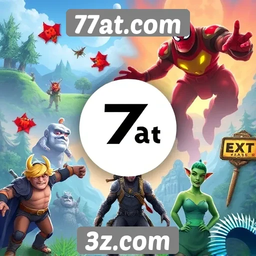 Exploração da biblioteca de jogos no 77at.com