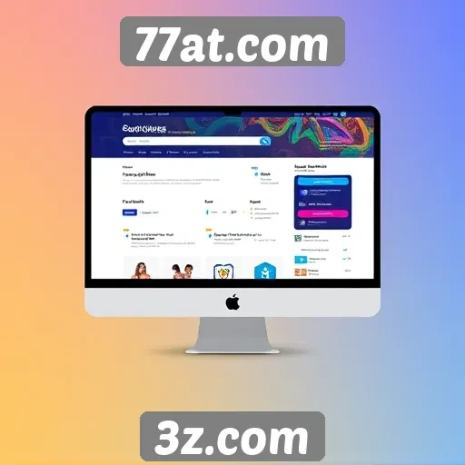 Análise da interface do usuário do site 77at.com